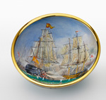 Elliot Hall Enamels 1805 HMS Conqueror