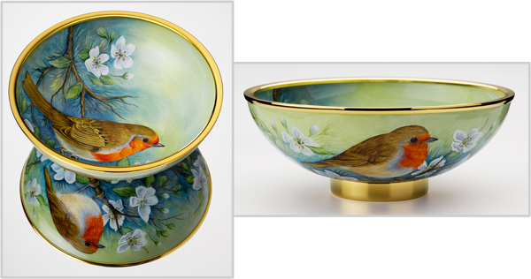 Elliot Hall Enamels Robin