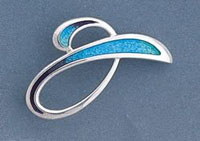 Sheila Fleet Jewellery Scapa Flow Enamel Brooch EB50 