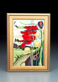 Moorcroft Pottery Song of the Wind Plaque