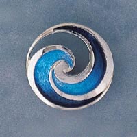 Sheila Fleet Jewellery Pentland Enamel Brooch EB51