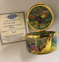 Moorcroft Enamels Sun Birds Box